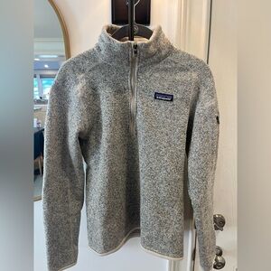 Patagonia Women’s Better Sweater 1/4 Zip Light Gray Fleece | Like New | Size S
